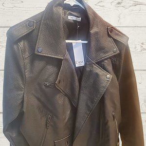 Dex Plus Size Leather Jacket  - 2X